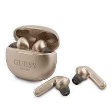 Guess GUTWS1CGO TWS „Bluetooth“ ausinės + auksinės / auksinės spalvos prijungimo stotelė