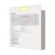 „Baseus Lite“ serijos HUB 4 prievadų (USB-A iki 4xUSB-A 3.0) 2 m juodas (WKQX030201)