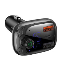 Bluetooth siųstuvas / automobilinis įkroviklis Baseus S-13 (Overseas Edition) - juodas