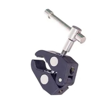 Clamping bracket for mounting accessories with 1 / 4 and 3 / 8 inch screw