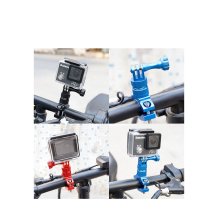 Sports camera holder for a bicycle