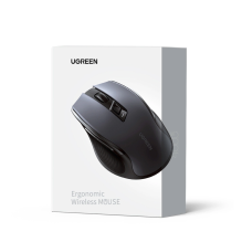 Ugreen MU006 Wireless USB 2.4GHz 4000 DPI Optical Mouse - Black