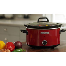 Lėto Virimo Puodas - Crock-Pot SCV400RD 3,5 L Juoda, Raudona