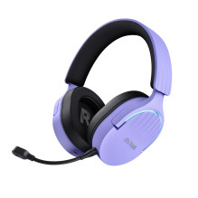 Trust GXT 491P FAYZO Headset Wired &amp; Wireless Head-band Gaming USB Type-A Bluetooth Black, Purple