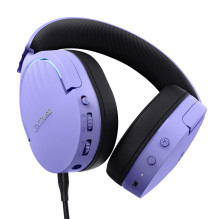 Trust GXT 491P FAYZO Headset Wired &amp; Wireless Head-band Gaming USB Type-A Bluetooth Black, Purple