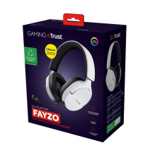 Trust GXT 491W FAYZO Headset Wired &amp; Wireless Head-band Gaming USB Type-C Bluetooth Black, White