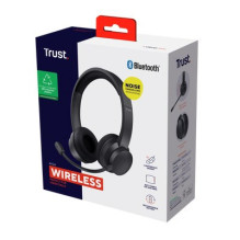 Trust Ayda Headset Wired &amp; Wireless Head-band Calls / Music USB Type-C Bluetooth Black