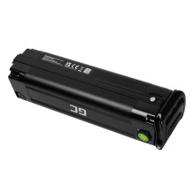 GC Silverfish battery for e-bikes/electric bicycles with 36V 10.4Ah 374Wh XLR 3-pin charger for Zündapp, etc.