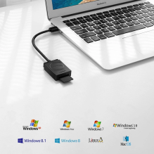 Ugreen SD / micro SD card reader for USB 3.0 black (CR127 20250)