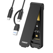 M.2 NVMe 10Gbps SSD enclosure FIDECO M210CP black (USB-C / USB 3.2)