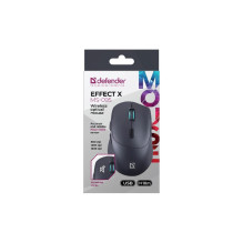 MOUSE DEFENDER EFFECT X MS-095 RF BLACK 1600dpi 6P