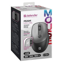 MOUSE DEFENDER FEAM MM-296 RF SILENT GREY