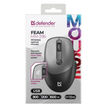 MOUSE DEFENDER FEAM MM-296 RF SILENT GREY