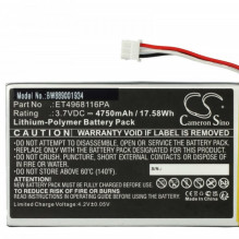 Battery for Swing Caddie SC300 ua 4750mAh