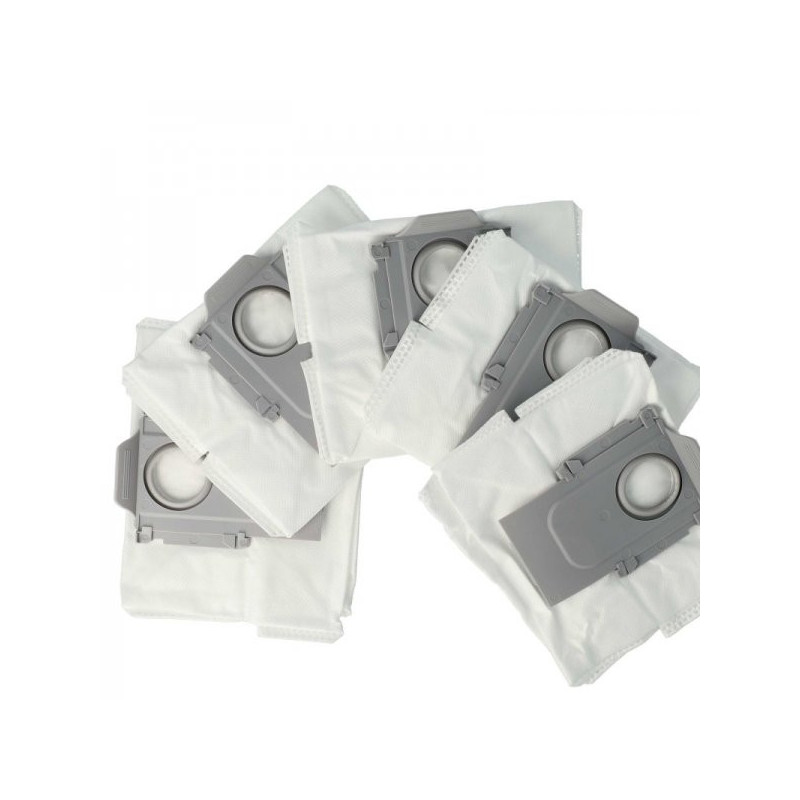 5x dust bags micro fleece for Xiaomi Roborock Q5, Q5+, Q7, T8 etc.