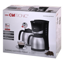 Coffee machine - Clatronic Ka 3328, 10 cups, black stainless steel