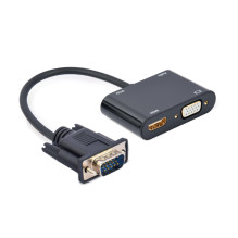 Vaizdo Adapteris - Gembird A-VGA-HDMI-02 - 0,15 m - Juoda