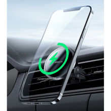 Joyroom Car Magnetic Holder Qi Wireless Inductive Charger 15W (MagSafe Compatible for iPhone) Black (JR-ZS240)