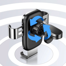 Baseus Glaze gravitacinis automobilio laikiklis orlaidei juodas (SUYL-LG01)