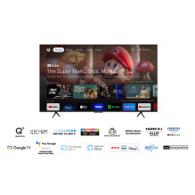 TCL C65 Serie C6 Smart TV QLED 4K 75' 75C655, garso Onkyo su žemųjų dažnių garsiakalbiu, Dolby Vision – Atmos, Google TV