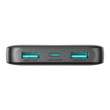 Powerbank Joyroom JR-PBF12 10000mAh 2.4A 2x USB-A 1x USB-C - black