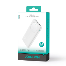 Powerbank Joyroom JR-PBF12 10000mAh 2.4A 2x USB-A 1x USB-C - white