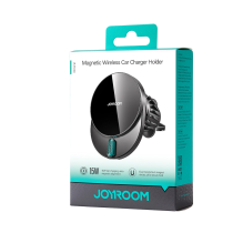 Joyroom JR-ZS409 magnetic holder with 15W inductive charger for car air vent - black