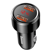 Baseus Magic Series Dual QC - Quick Charge 3.0 car charger 2x USB 45W 6A black (CCMLC20A-01)