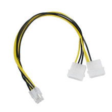 KABELIO MAITINIMO ADAPTERIS 6PIN / 2MOLEX CC-PSU-6 GEMBIRD