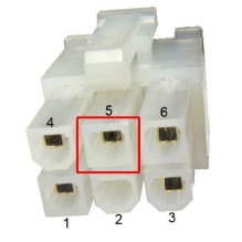 KABELIO MAITINIMO ADAPTERIS 6PIN / 2MOLEX CC-PSU-6 GEMBIRD