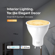 Smart Light Bulb, TP-LINK, Power consumption 2.9 Watts, Luminous flux 350 Lumen, 2700 K, Beam angle 40 degrees, TAPOL610