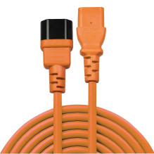 CABLE POWER IEC EXTENSION 1M / ORANGE 30474 LINDY