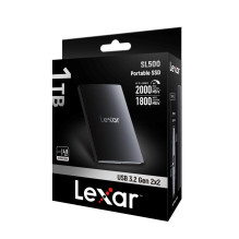 Išorinis SSD, LEXAR, SL500, 4TB, USB 3.2, Rašymo greitis 1800 MB/s, Skaitymo greitis 2000 MB/s, LSL500X004T-RNBNG