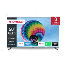 TV Set, THOMSON, 50&quot;, 4K / Smart, QLED, 3840x2160, Wireless LAN, Bluetooth, Google TV, Black, 50QG4S14