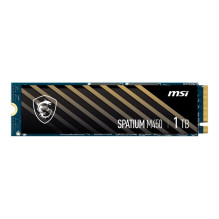 SSD, MSI, SPATIUM M450, 1TB, M.2, PCIe Gen4, NVMe, 3D NAND, rašymo greitis 2400 MB/s, skaitymo greitis 3400 MB/s, 2,15 m