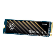 SSD, MSI, SPATIUM M450, 1TB, M.2, PCIe Gen4, NVMe, 3D NAND, rašymo greitis 2400 MB/s, skaitymo greitis 3400 MB/s, 2,15 m