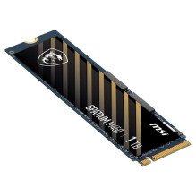 SSD, MSI, SPATIUM M450, 1TB, M.2, PCIe Gen4, NVMe, 3D NAND, rašymo greitis 2400 MB/s, skaitymo greitis 3400 MB/s, 2,15 m