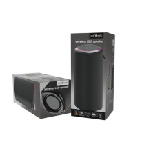 Portable Speaker, GEMBIRD, Black, Wireless, Bluetooth, SPK-BT-LED-08L