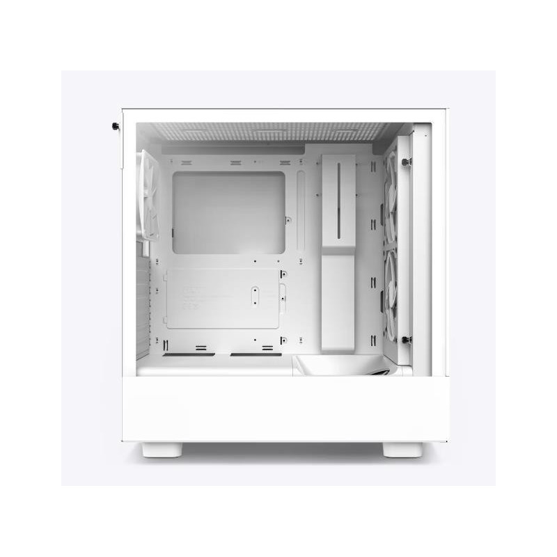 Case, NZXT, H5 Flow, MidiTower, Not included, ATX, MicroATX, MiniITX, Colour White, CC-H52FW-01