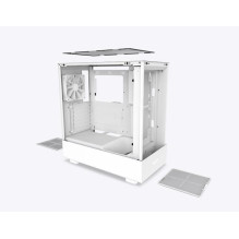 Case, NZXT, H5 Flow, MidiTower, Not included, ATX, MicroATX, MiniITX, Colour White, CC-H52FW-01