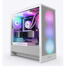 Case, NZXT, H5 FLOW RGB 2024, MidiTower, Case product features Transparent panel, Not included, ATX, EATX, MicroATX, Min