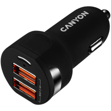 CANYON car charger C-04 2.4A / 2USB-A Black