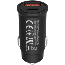 CANYON car charger C-20-03 PD 30W QC 3.0 18W USB-C USB-A black