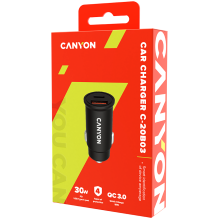 CANYON car charger C-20-03 PD 30W QC 3.0 18W USB-C USB-A black