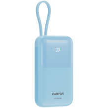 CANYON power bank OnPower 101 built-in cable 10000 mAh PD22.5W Blue