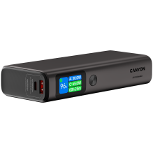 CANYON power bank OnPower 230 TFT 20000 mAh PD130W Dark Grey