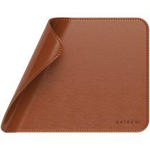 SATECHI Vegan-Leather Premium Mouse Pad (Brown)