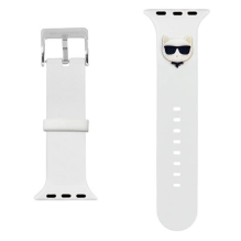 Karl Lagerfeld Silicone Choupette Heads Strap for Apple Watch 38 / 40 / 41mm - White