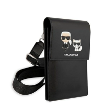 Karl Lagerfeld Torebka KLWBSAKCHSK czarny / black Embossed Ikonik Karl &amp; Choupette