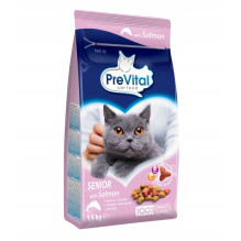 PREVITAL Senior Salmon - dry cat food - 1,4kg